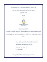 CÁC YẾU TỐ ẢNH HƯỞNG ĐẾN QUYẾT ĐỊNH ĐI LÀM THÊM CỦA SINH VIÊN TRƯỜNG ĐẠI HỌC KHOA HỌC XÃ HỘI VÀ NHÂN VĂN - ĐHQG TP.HCM HIỆN NAY.