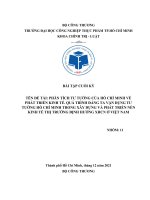 TIỂU LUẬN PHÂN TÍCH tư TƯỞNG của hồ CHÍ MINH về PHÁT TRIỂN KINH tế  QUÁ TRÌNH ĐẢNG TA vận DỤNG tư TƯỞNG hồ CHÍ MINH TRONG xây DỰNG và PHÁT TRIỂN nền KINH tế THỊ TRƯỜNG ĐỊNH HƯỚNG XHCN ở VIỆT NAM