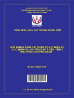 Giải thuật PWM cải thiện độ lợi điện áp cho nghịch lưu tăng áp 3 bậc hình t tựa khóa chuyển mạch 