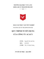 Báo cáo thực tập   quy trình tuyển dụng outsource 