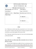 Bài thi cuối kỳ quản trị chiến lược đại học Thương Mại