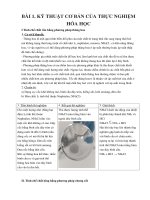 Báo cáo thực hành thí nghiệm Hoá Đại cương