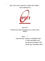 BÁO cáo HƯỚNG dẫn THỰC HÀNH QUẢN lý MẠNG VIỄN THÔNG tổng quan về GNS3,MIB Brower,PRTG,Wireshark