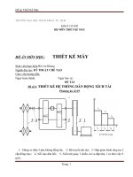 ĐỒ án môn học THIẾT kế máy  đồ án thiết kế máy