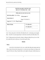 Bài thi kết thúc học phần Lịch sử Đảng đại học Thương Mại