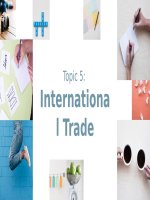 TIỂU LUẬN international trade 
