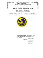 BÁO cáo bài tập lớn môn KHAI PHÁ dữ LIỆU đề tài giải thuật FP growth (khai phá luật kết hợp) 