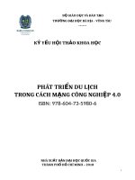 PHÁT TRIỂN DU LỊCH TRONG CÁCH MẠNG CÔNG NGHIỆP 4.0