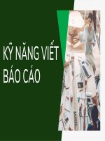TIỂU LUẬN phát triển kỹ năng quản trị kỹ năng viết báo cáo