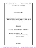 Luận văn Thạc sĩ Khảo nghiệm mở rộng một số loài có triển vọng và biện pháp kỹ thuật trồng rừng ở vùng núi cao miền Bắc Việt Nam
