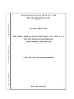 Thực hiện chính sách phát triển kinh tế  xã hội các xã đặc biệt khó khăn trên địa bàn huyện M’Drắk, tỉnh Đắk Lắk.