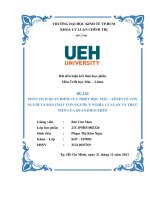 PHÂN TÍCH QUAN điểm của TRIẾT học mác – LÊNIN về CON NGƯỜI và bản CHẤT CON NGƯỜI  ý NGHĨA lý LUẬN và THỰC TIỄN của QUAN điểm TRÊN 