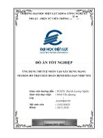 ĐỒ án tốt NGHIỆP ỨNG DỤNG TRÍ TUỆ NHÂN tạo xây DỰNG MẠNG NEURON hố TRỢ CHẨN đoán BỆNH rối LOẠN NHỊP TIM 