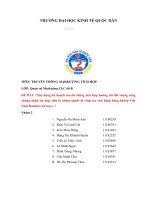 Xây dựng kế hoạch truyền thông tích hợp hướng tới đối   tượng công chúng nhận tin mục tiêu là nhóm người đi công tác cho hãng hàng không việt nam bamboo airways  