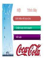 tiểu luận chiến lược kinh doanh của coca cola giới thiệu về coca cola 