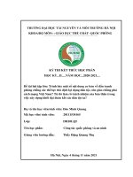 Tiểu luận Công tác quốc phòng an ninh