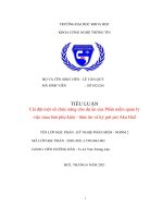 TIỂU LUẬN cài đặt một số chức năng cho dự án của phần mềm quản lý việc mua bán phụ kiện thức ăn và ký gửi pet aka huế full 