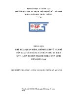TIỂU LUẬN  QUAN điểm, CHÍNH SÁCH về vấn đề tôn GIÁO của ĐẢNG và NHÀ nước TA HIỆN NAY – LIÊN hệ đến TRÁCH NHIỆM của SINH VIÊN HIỆN NAY 