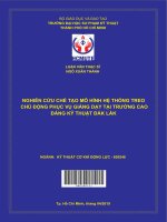 Nghiên cứu chế tạo mô hình hệ thống treo chủ động phục vụ giảng dạy tại trường cao đẳng kỹ thuật đăk lăk 