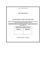 bài thu hoạch cao cấp chính trị   môn lịch sử đảng PHƯƠNG PHÁP CÁCH MẠNG của ĐẢNG CỘNG sản VIỆT NAM TRONG THỜI CÁCH MẠNG xã hội CHỦ NGHĨA