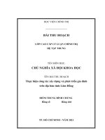 bài thu hoạch cao cấp chính trị   môn chủ nghĩa xã hội khoa học   thực hiện công tác xây dựng và phát triển gia đình trên địa bàn tỉnh lâm đồng