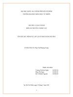 TIỂU LUẬN CUỐI kì môn DI TRUYỀN VI SINH vật tên CHỦ đề TRÌNH tự lặp lại có KHẢ NĂNG mã HOÁ 