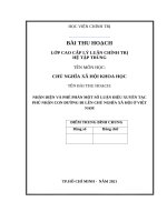 tIỂU LUẬN CAO cấp CHÍNH TRỊ   môn CHỦ NGHĨA xã hội KHOA học   nhận diện và phê phán một số luận điệu xuyên tạc phủ nhận con đường đi lên chủ nghĩa xã hội ở việt nam