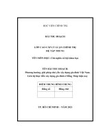 BÀI THU HOẠCH CAO cấp CHÍNH TRỊ   môn CHỦ NGHĨA xã hội KHOA học   phương hướng, giải pháp chủ yếu xây dựng gia đình việt nam  liên hệ thực tiễn xây dựng gia đình ở đồng tháp hiện nay