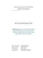 QUY LUẬT từ NHỮNG sự THAY đổi về LƯỢNG THÀNH NHỮNG sự THAY đổi về CHẤT và NGƯỢC lại  vận DỤNG QUY LUẬT vào QUÁ TRÌNH học tập, rèn LUYỆN của SINH VIÊN  