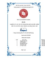 TIỂU LUẬN KINH tế LƯỢNG đề tài  NGHIÊN cứu các yếu tố ẢNH HƯỞNG đến CHI TIÊU CHÍNH PHỦ của 10 nước ASEAN TRONG GIAI đoạn 2010   2019 