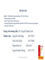 BÀI TẬP LỚN Đề bài Mô phỏng hệ truyèn động động cơ IM rotor lồng sóc Phương pháp tựa từ thông Hệ đk 2 mọch vòng tốc độ và mô men