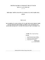 QUAN điểm của mác LÊNIN về vấn đề tôn GIÁO TRONG THỜI kỳ QUÁ độ lên CHỦ NGHĨA xã hội và sự vận DỤNG của ĐẢNG để GIẢI QUYẾT vấn đề tôn GIÁO ở VIỆT NAM HIỆN NAY 
