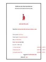 TIỂU lụân tên đề tài PHƯƠNG PHÁP điều CHẾ ANCOL PHENOL  AMIN 