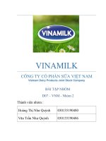 VINAMILK CÔNG TY cổ PHẦN sữa VIỆT NAM vietnam dairy products joint stock company 