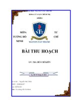 Trình bày toàn bộ thân thế và sự nghiệp của chủ tịch hồ chí minh  học tập bác hồ SV phải làm gì và làm như thế nào 