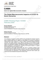The golobal macroeconomic impacts of covid 19 seven scenarios