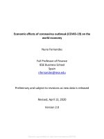 Economic effects of covid 19 on the world economy