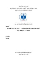 Đồ án phát triển sản phẩm