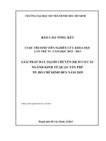 Giải pháp đẩy mạnh chuyển dịch cơ cấu ngành kinh tế quận tân phú tp hcm đến năm 2025 nghiên cứu khoa học  