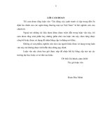 Tác động của cạnh tranh và tập trung đến ổn định tài chính của các ngân hàng thương mại tại việt nam  