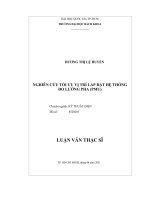 Nghiên cứu tối ưu vị trí lắp đặt hệ thống đo lường pha (pmu)  