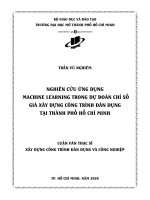 Nghiên cứu ứng dụng machine learning trong dự đoán chỉ số giá xây dựng công trình dân dụng tại thành phố hồ chí minh  