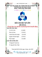 BÁO cáo bài tập lớn bài tập 22 vẽ quỹ đạo của vật khi có phương trình chuyển động
