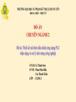 ĐỒ án CHUYÊN NGÀNH 2 đề tài thiết kế mô hình điều khiển ứng dụng PLC nhận dạng và xử lý ảnh trong công nghiệp 