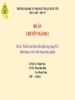 ĐỒ án CHUYÊN NGÀNH 2 đề tài thiết kế mô hình điều khiển ứng dụng PLC nhận dạng và xử lý ảnh trong công nghiệp 