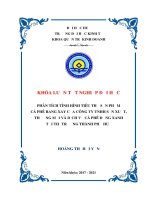 Phân tích tình hình tiêu thụ sản phẩm cà phê rang xay của công ty TNHH sản xuất, thương mại và dịch vụ cà phê đồng xanh   greenfields coffee tại thị trường thành phố huế 