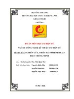 ĐỒ án môn học cơ điện tử NGÀNH CÔNG NGHỆ kĩ THUẬT cơ điện tử tên đề tài  NGHIÊN cứu, THIẾT kế mô HÌNH QUẠT điện THÔNG MINH 