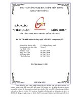 BÁO CÁO “TIỂU LUẬN MÔN HỌC” CÁC CÔNG NGHỆ MẠNG TRUYỀN THÔNG TIÊN TIẾN Đề tài Các khái niệm và công nghệ NFVSDN trong mạng 5G