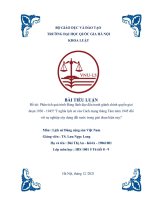 Phân tích quá trình đảng lãnh đạo đấu tranh giành chính quyền giai đoạn 1930 – 1945 ý nghĩa lịch sử của cách mạng tháng tám năm 1945 đối với sự nghiệp xây dựng đất nước trong giai đoạn hiện nay 