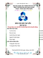 BÁO cáo bài tập lớn bài tập 22 vẽ quỹ đạo của vật khi có phương trình chuyển động 